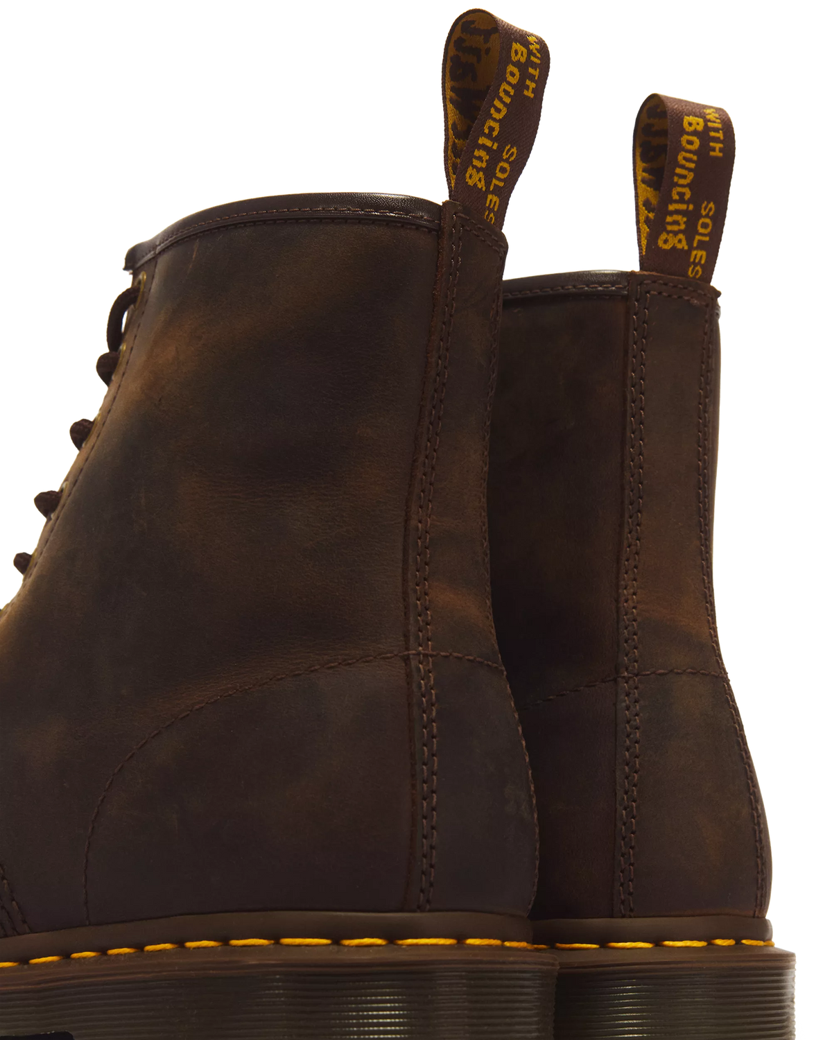 DR. MARTENS - Bottines 1460 - Crazy Horse - Marron foncé