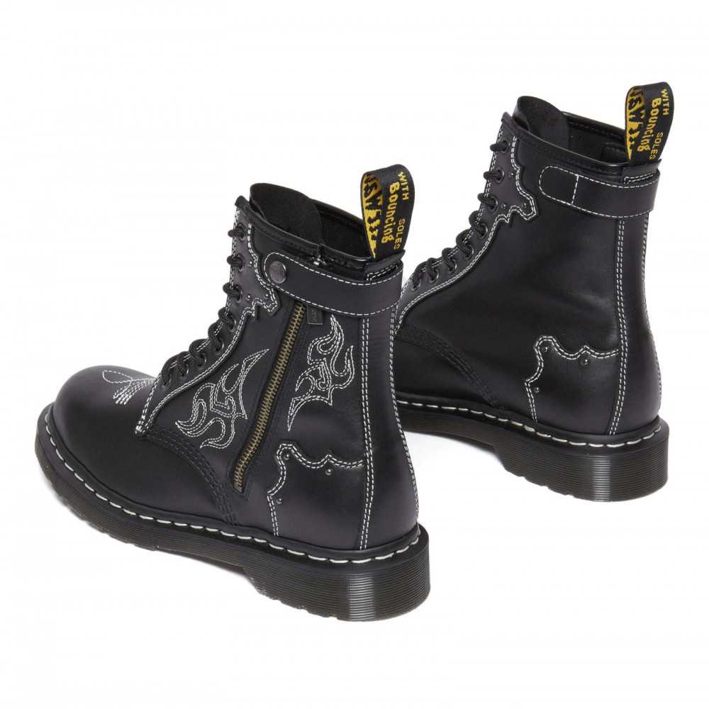 DR. MARTENS - Bottines 1460 GA - Cuir - Noir