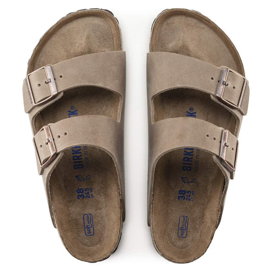 BIRKENSTOCK - Sandale ARIZONA - Lit de pied souple - Cuir huilé - Tobacco