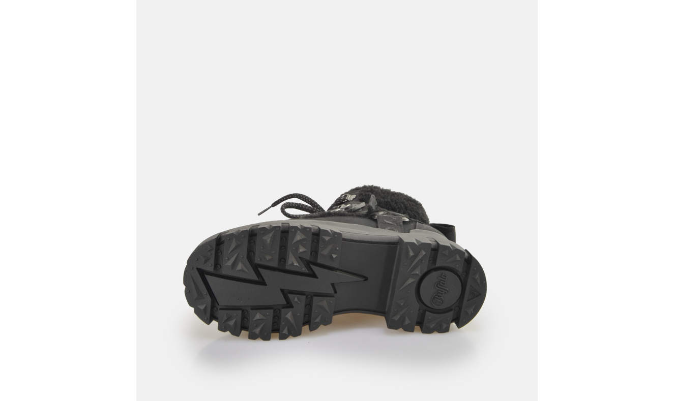 BUFFALO - Bottines plateformes ASPHA COM MID WARM - Vegan - Noir