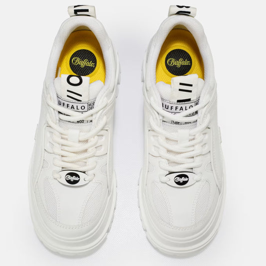 BUFFALO - Sneakers plateformes ASPHA HYB - Vegan - Blanc