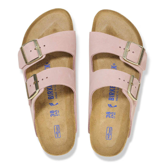 BIRKENSTOCK - Sandale ARIZONA - Nubuck - Rose pâle