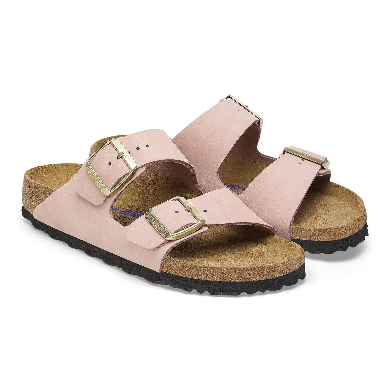 BIRKENSTOCK - Sandale ARIZONA - Nubuck - Rose pâle
