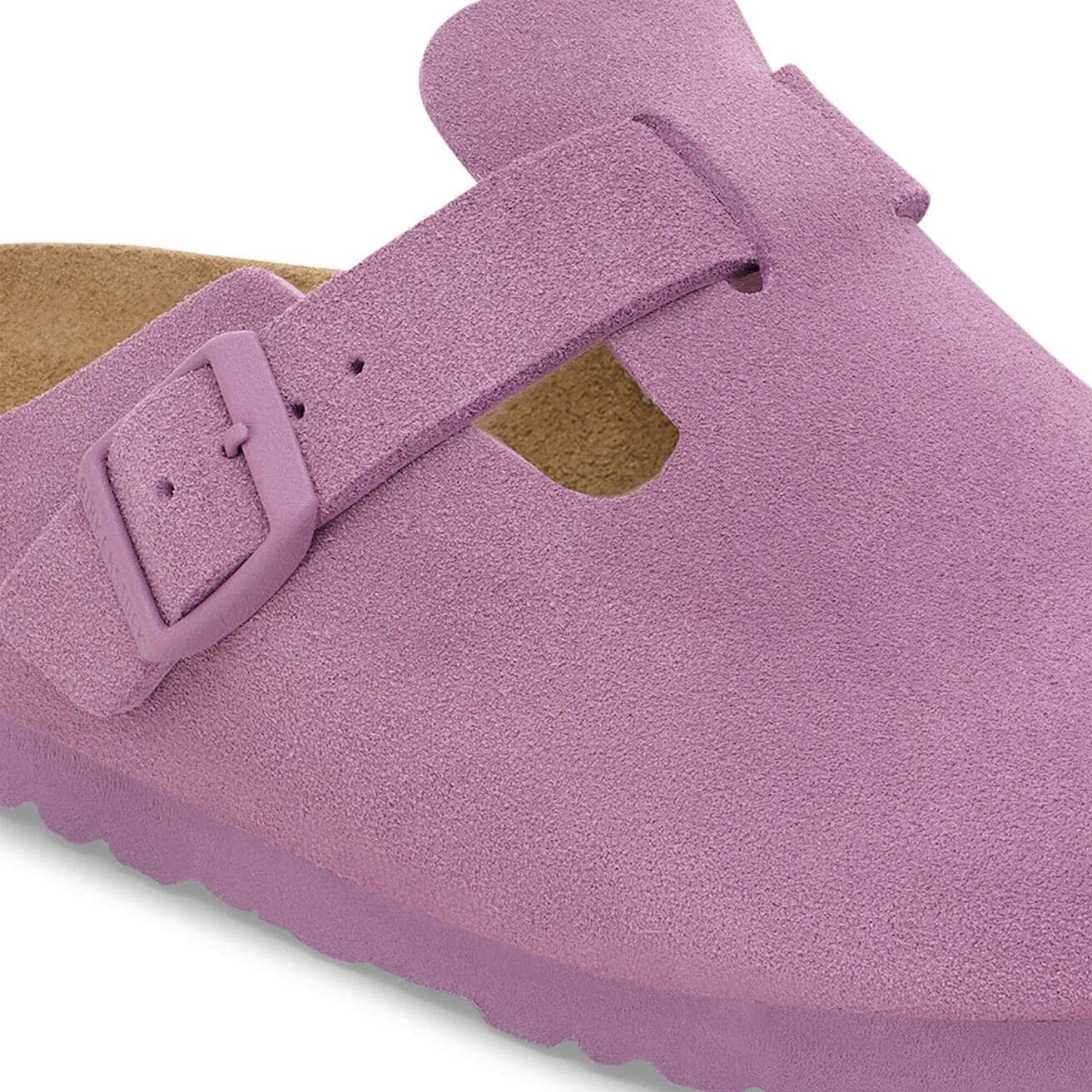 BIRKENSTOCK - Mule BOSTON - Suède - Mauve