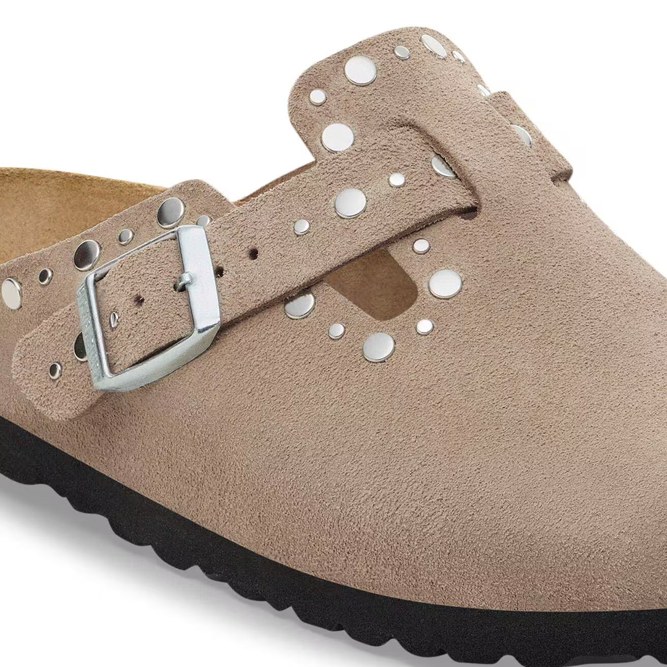 BIRKENSTOCK - Mule BOSTON RIVET - Taupe