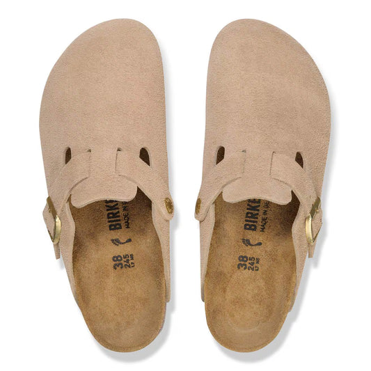 BIRKENSTOCK - Mule BOSTON - Suède - Sandcastle