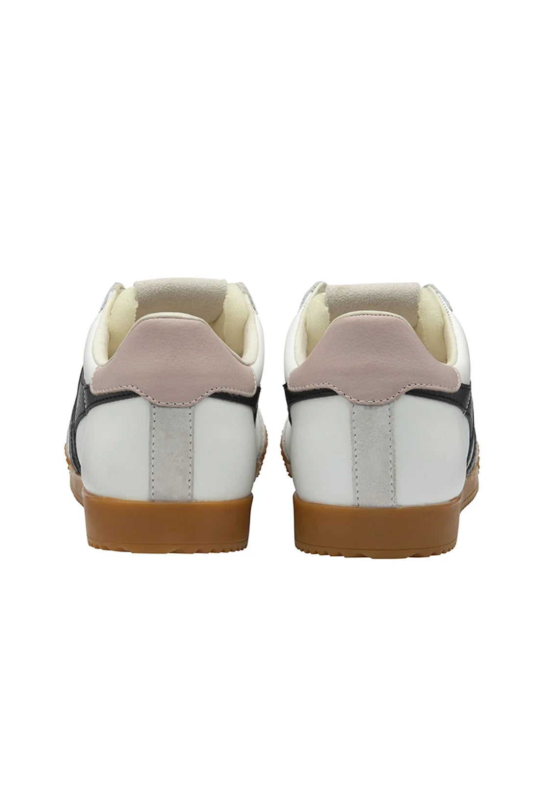 GOLA - Sneakers ELAN - Daim & CUIR - White / Black / Pink