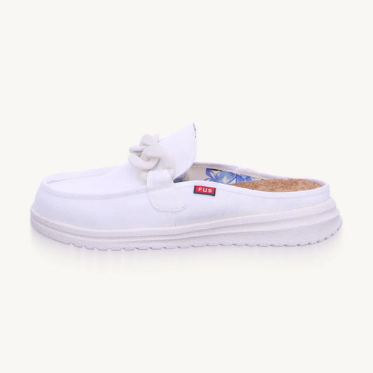 FUSION - Mocassins ELLA CHAIN - Blanc
