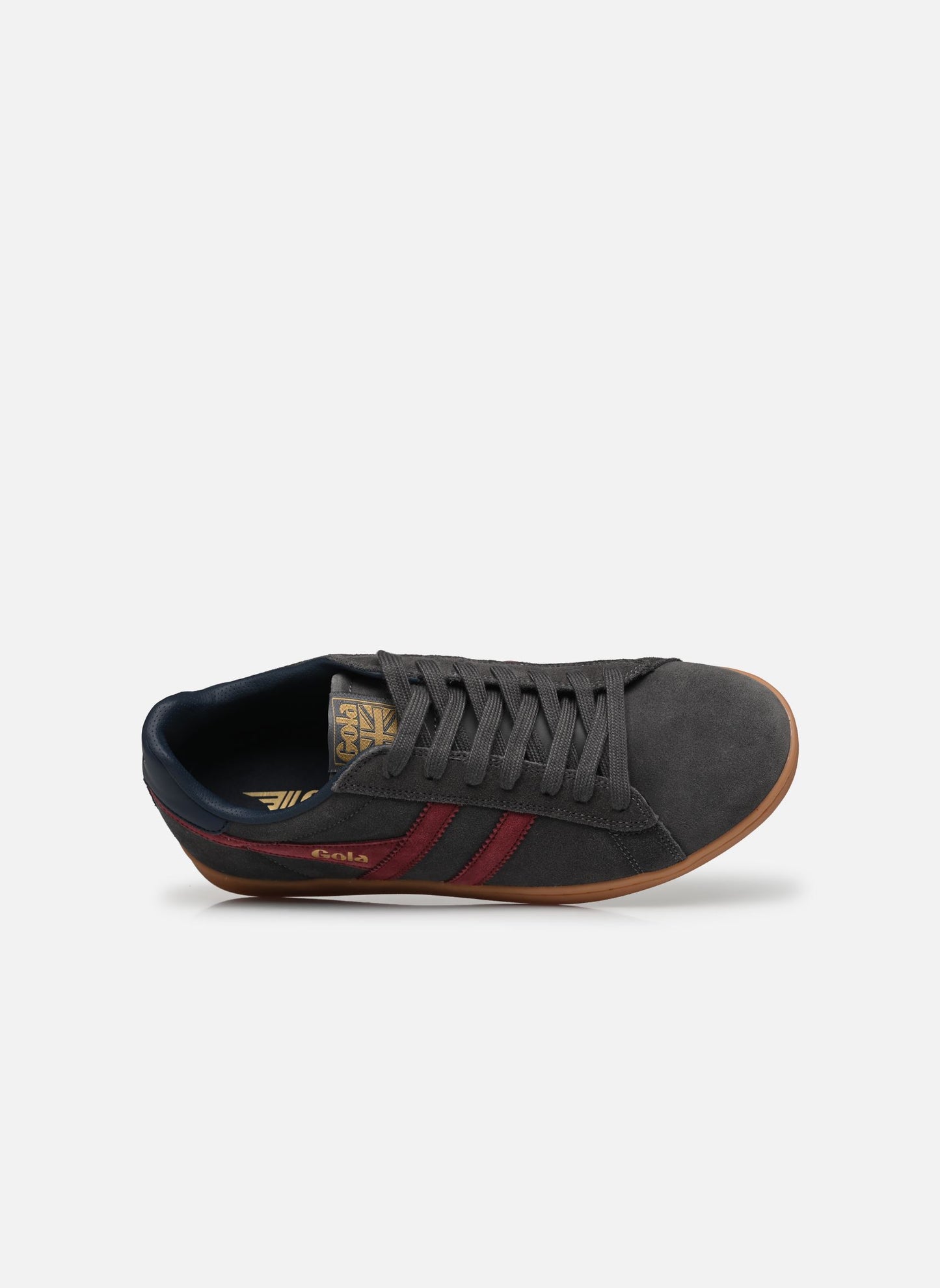 GOLA - Sneakers EQUIPE II - Cuir & Daim - Storm / Burgundy / Navy