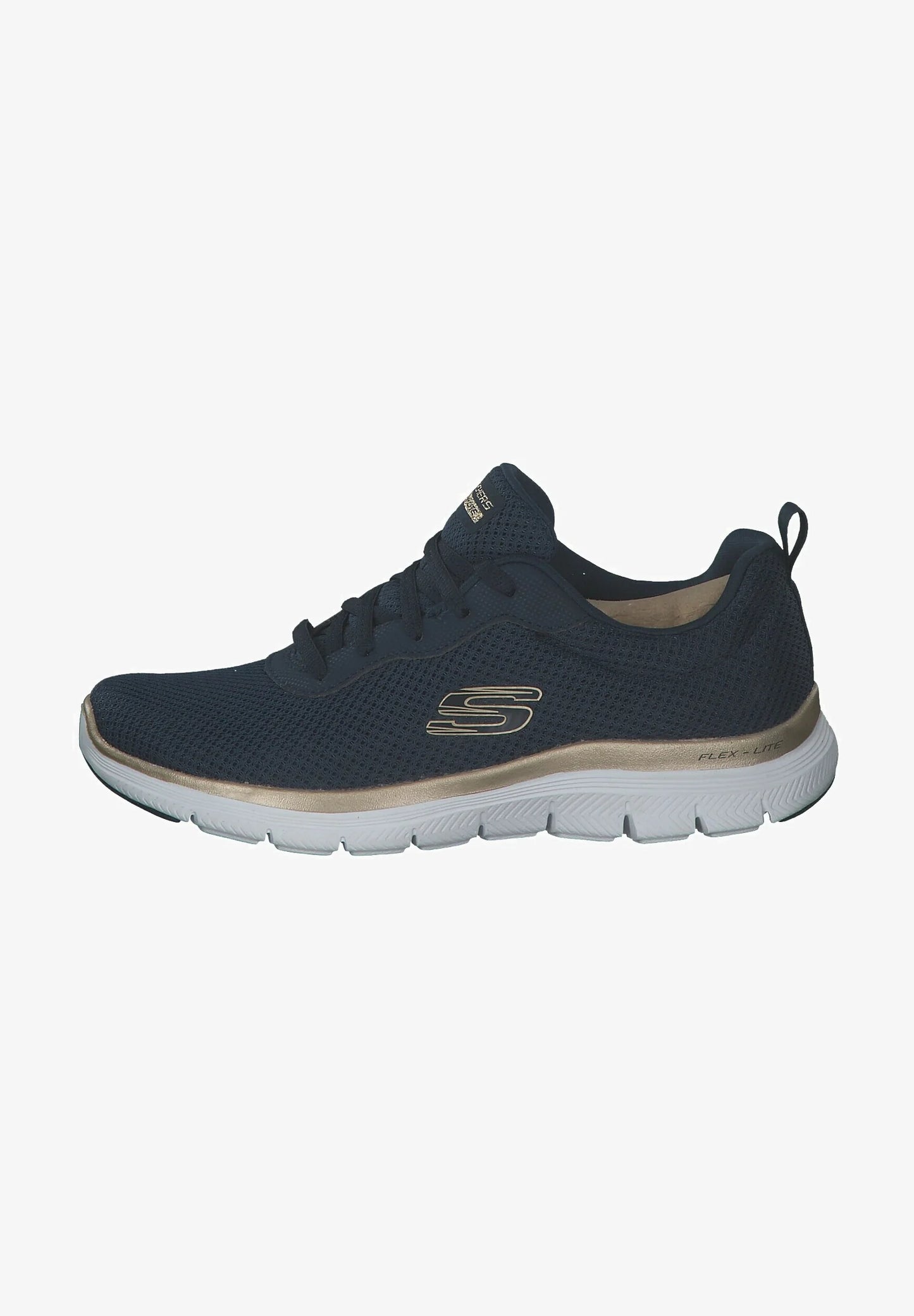 SKECHERS - Basket FLEX APPEAL - Navy/gold
