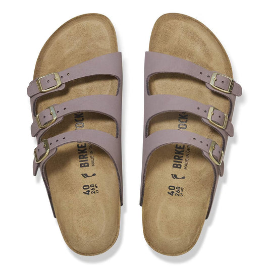 BIRKENSTOCK- Mule FLORIDA - Cuir nubuck - Faded purple