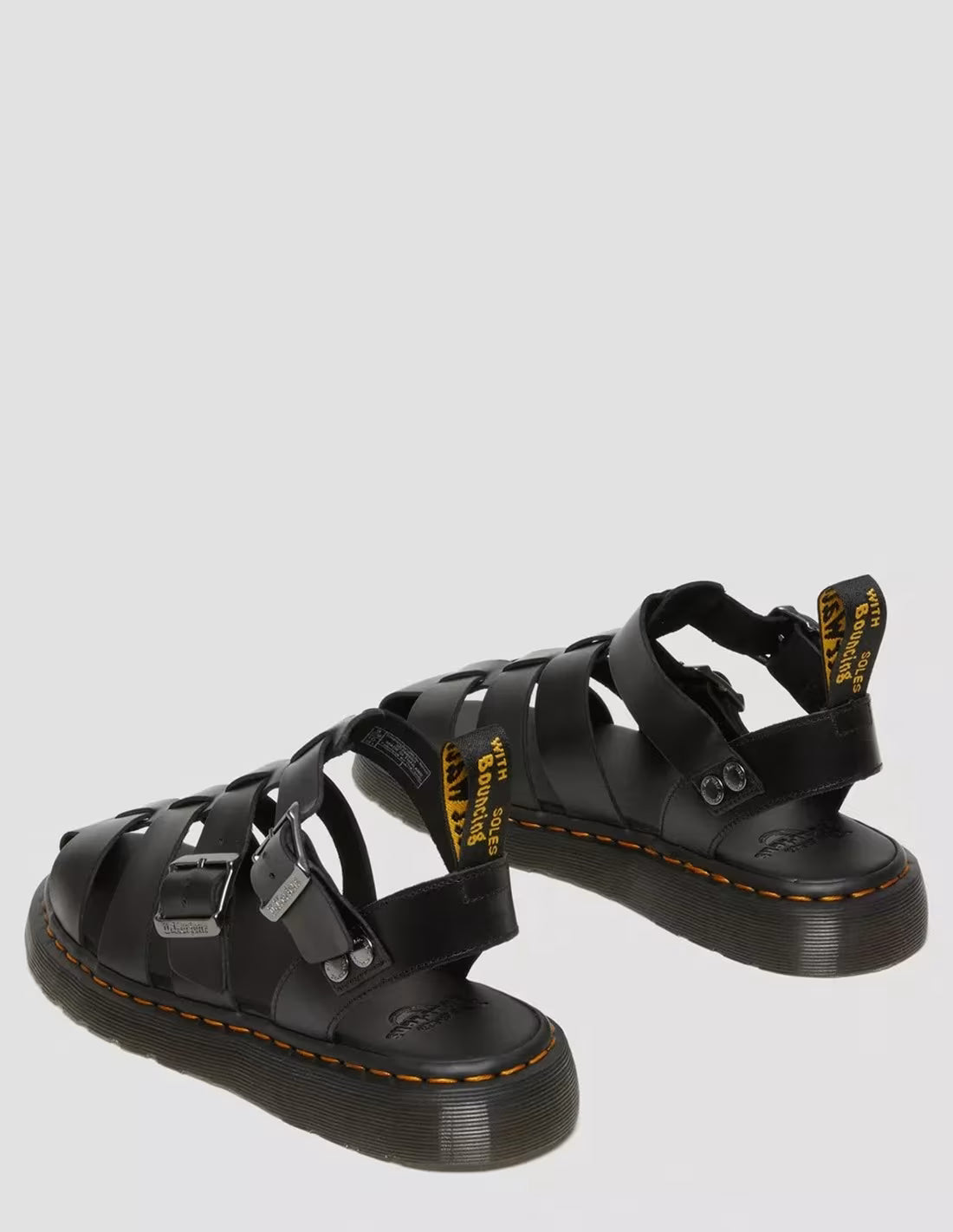 DR. MARTENS - Sandales GARIN - Cuir - Noir