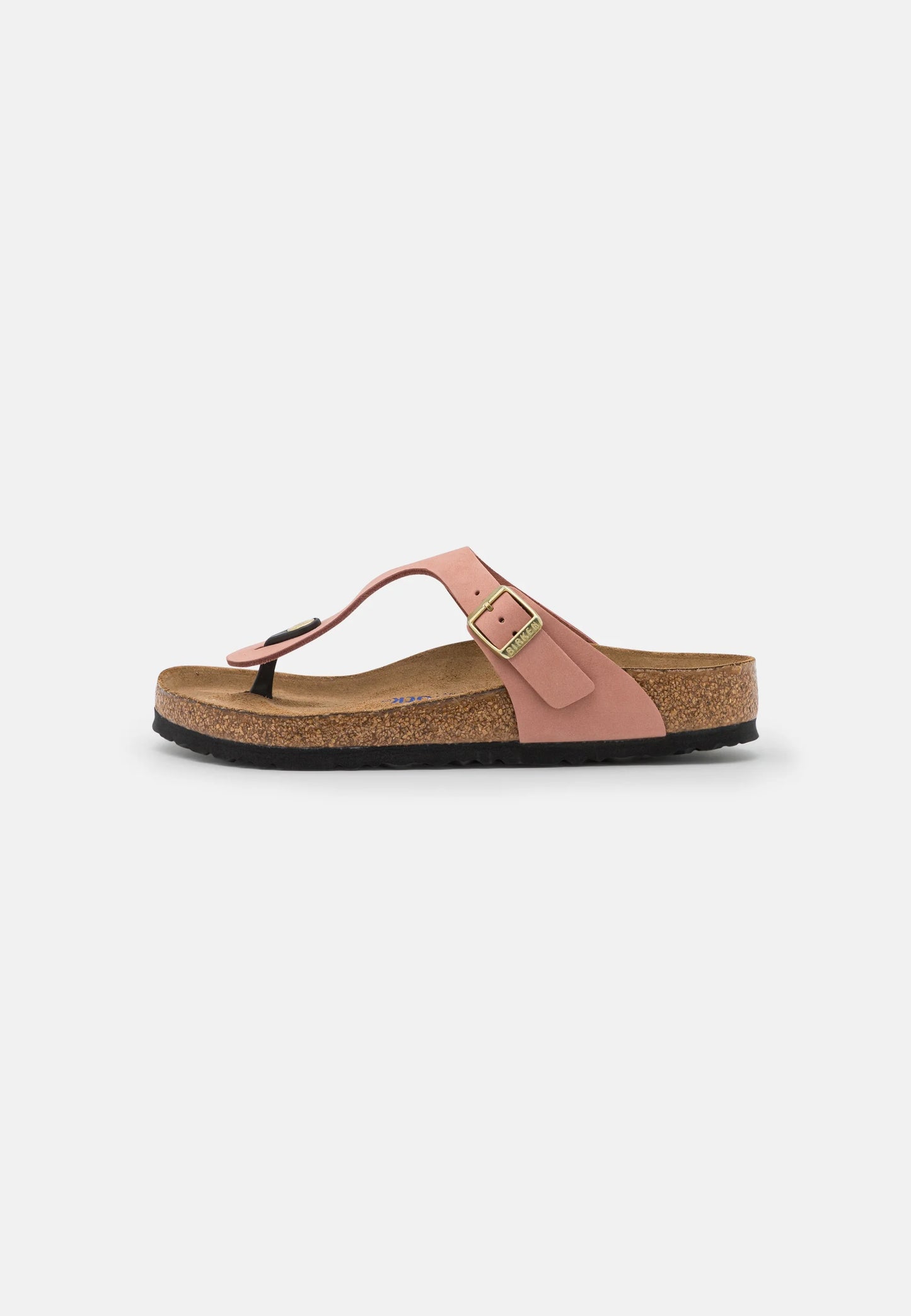 BIRKENSTOCK - Sandale GIZEH Nubuck - Semelle souple - Vieux rose