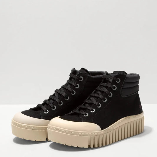 ART COMPANY - Basket Brighton - Nubuck - Noir
