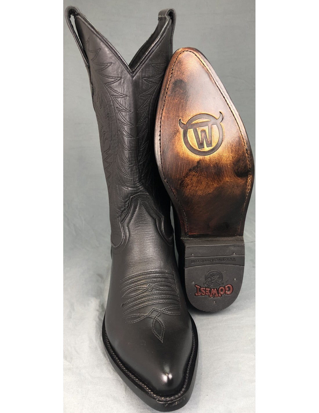 GO'WEST - Santiags LIMA - Homme - Cuir - Noir