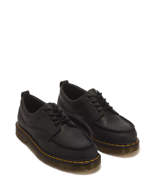 DR. MARTENS - Chaussures à lacets LOWELL CRAZY HORSE - Noir