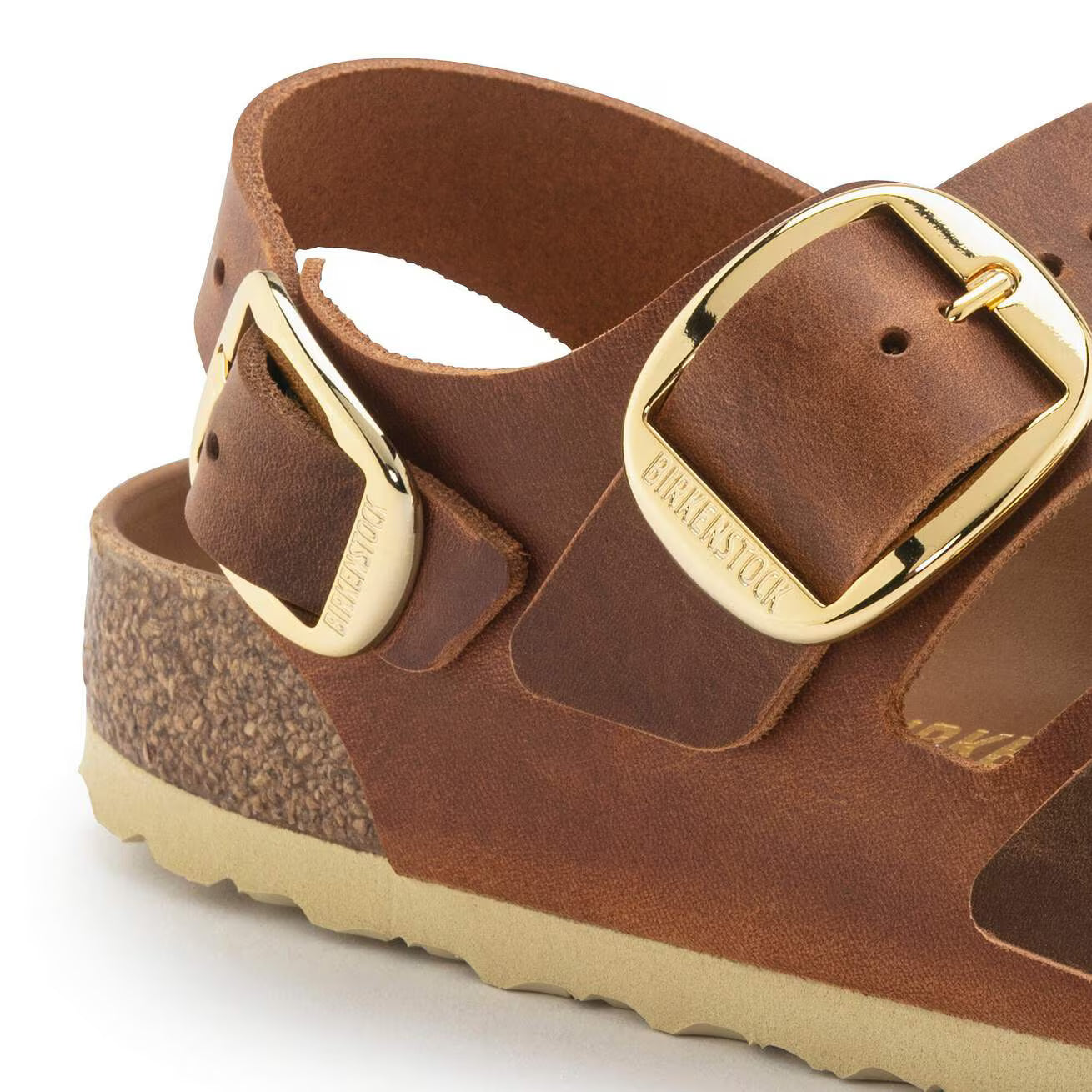 BIRKENSTOCK - Sandale MILANO - Grosse boucle - Cognac