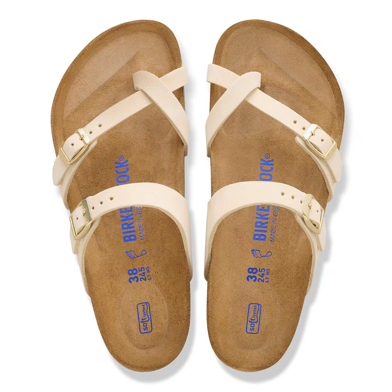 BIRKENSTOCK - Sandale MAYARI Nubuck - Écru