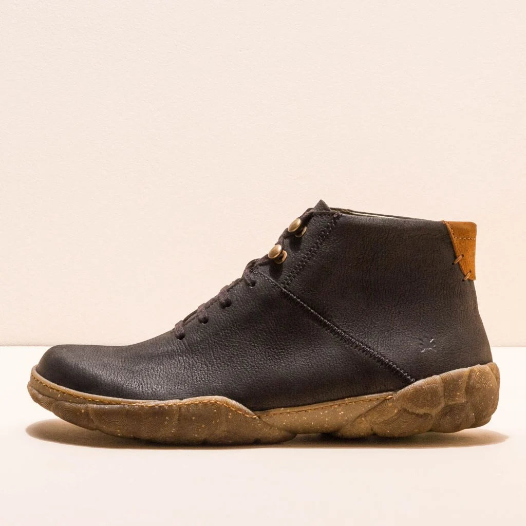 EL NATURALISTA - Baskets montantes N5083 TURTLE CROCHE - Cuir de veau - Noir