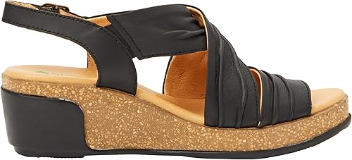 EL NATURALISTA - Sandales N5117 LEAVES - Cuir - Noir