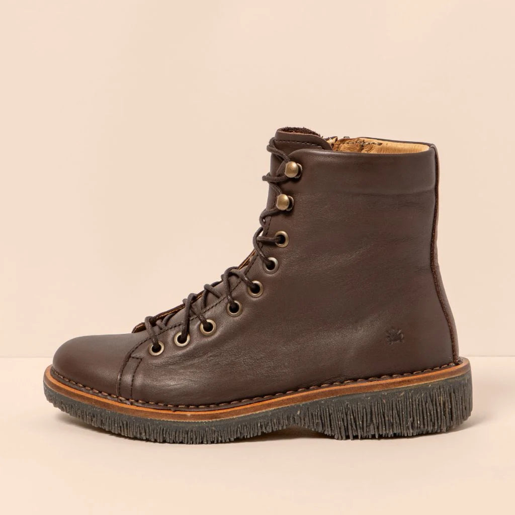 EL NATURALISTA - Bottines N5572 VOLCANO - Cuir de veau - Testa brown