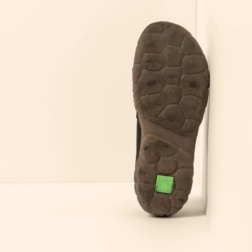 EL NATURALISTA - Baskets N5616 TURTLE BASSE - Cuir de veau - Noir