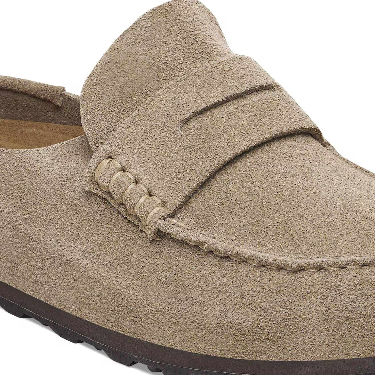 BIRKENSTOCK - Mocassin NAPLES WRAPPED - Suède - Taupe
