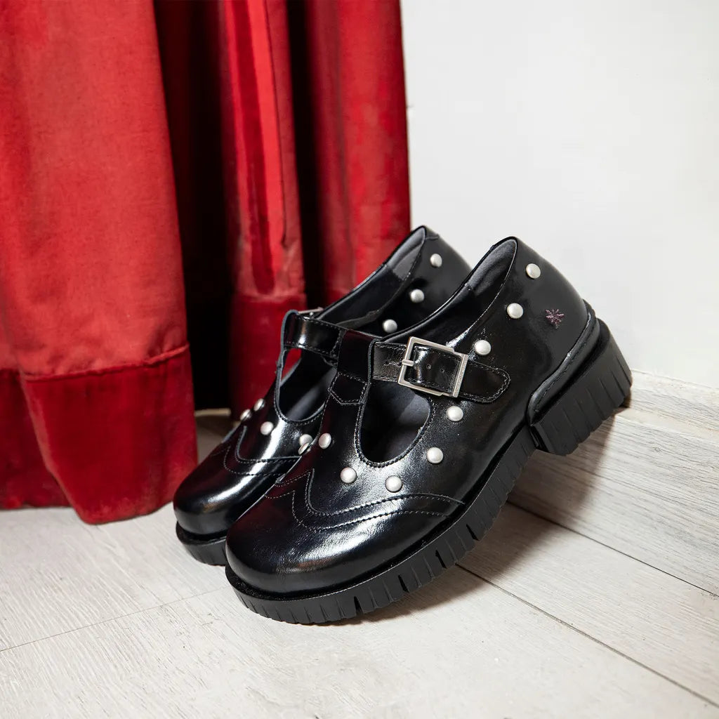 ART COMPANY - Babies Oxford - Noir brillant