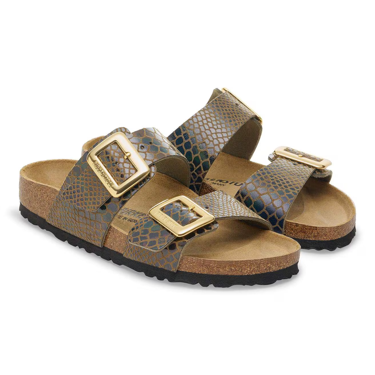 BIRKENSTOCK - Sandale SYDNEY - 2 boucles - Shiny Snake
