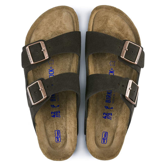 BIRKENSTOCK - Sandale ARIZONA Suède - Lit de pied souple - Mocca