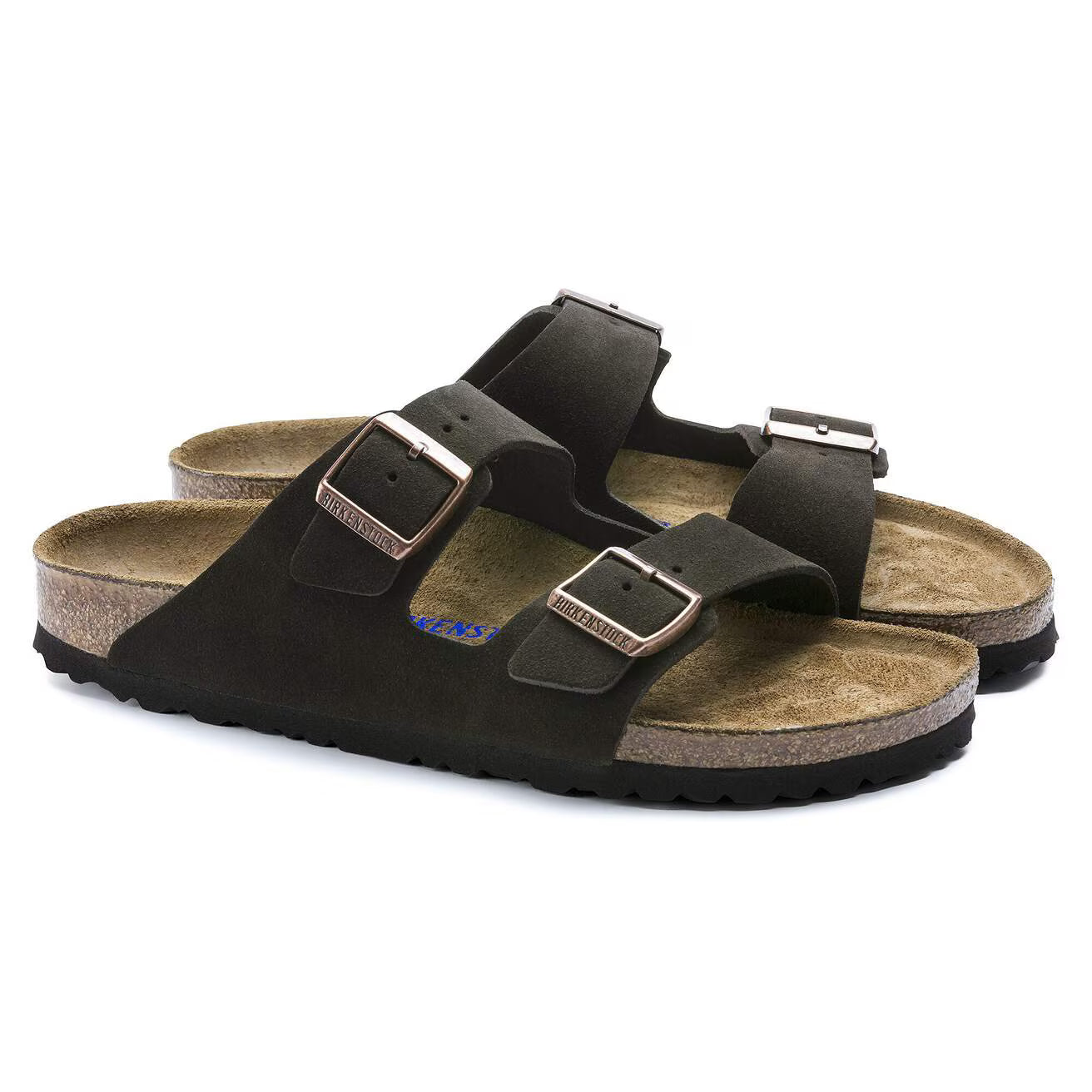 BIRKENSTOCK - Sandale ARIZONA Suède - Lit de pied souple - Mocca