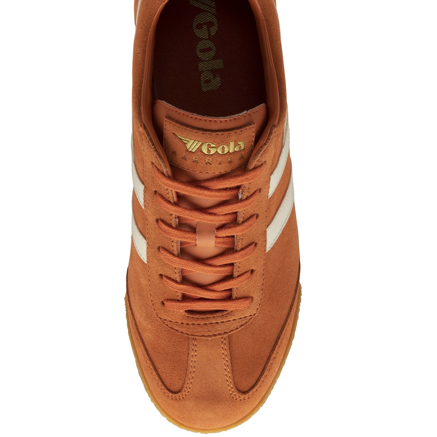 GOLA - Basket HARRIER - Daim - Moody orange/Off white