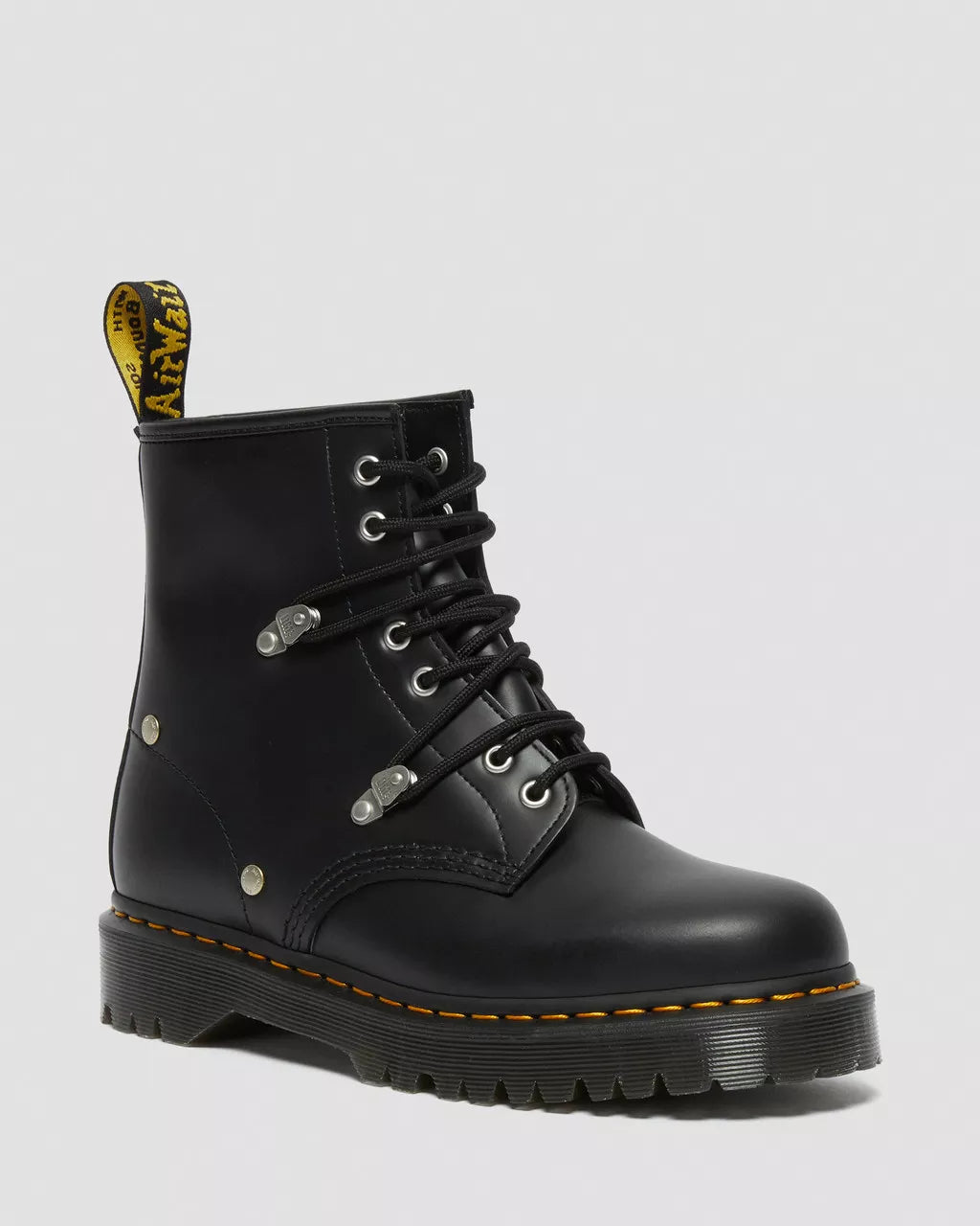 DR. MARTENS - Bottines 1460 BEX STUD - Cuir - Noir
