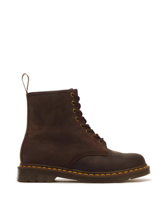 DR. MARTENS - Bottines 1460 - Crazy Horse - Marron foncé