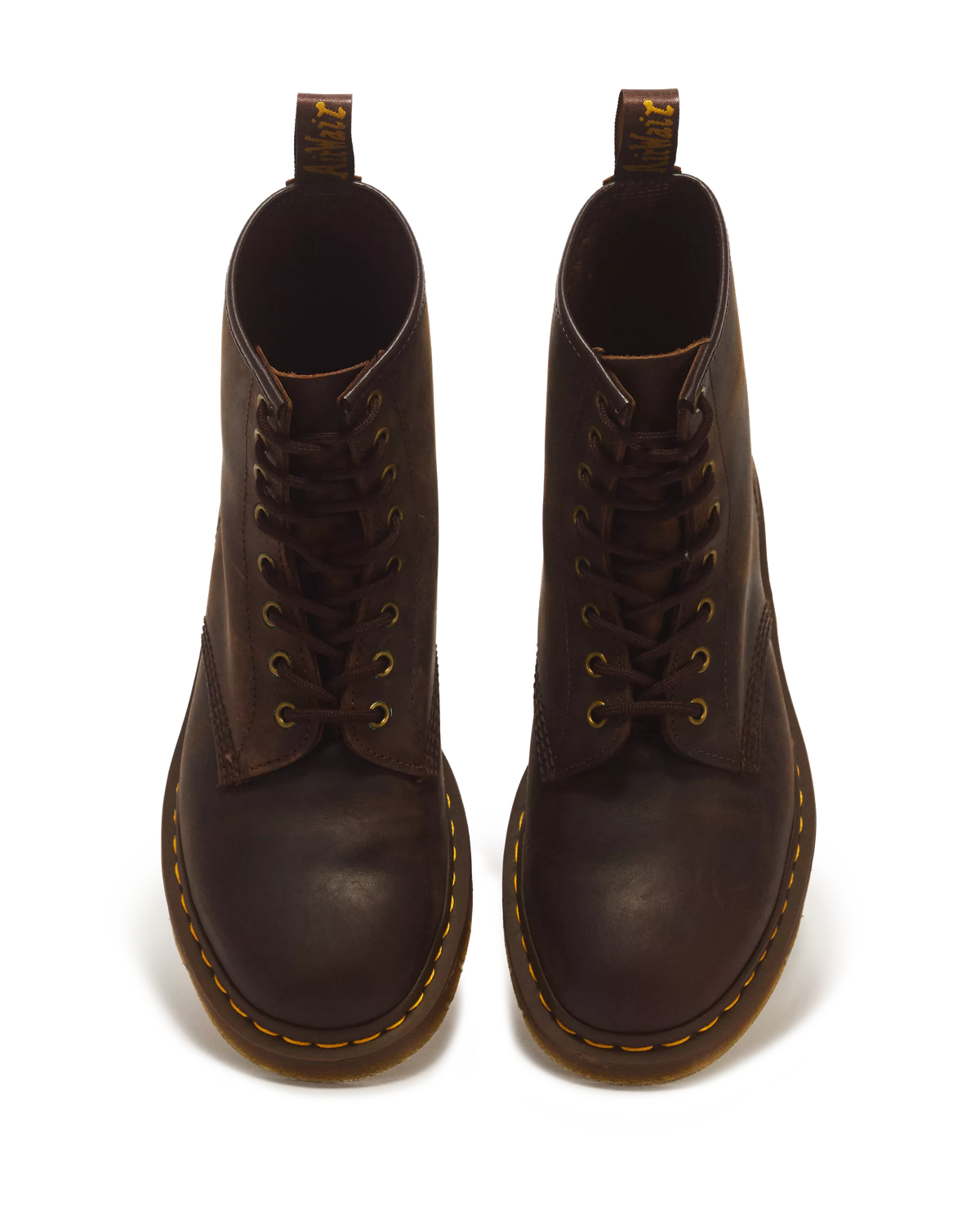 DR. MARTENS - Bottines 1460 - Crazy Horse - Marron foncé
