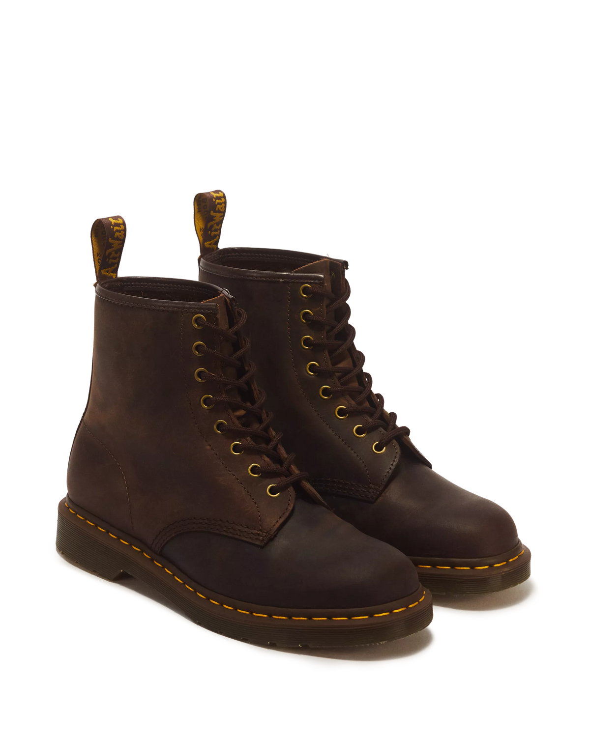 DR. MARTENS - Bottines 1460 - Crazy Horse - Marron foncé
