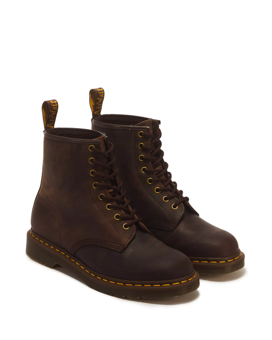 DR. MARTENS - Bottines 1460 - Crazy Horse - Marron foncé