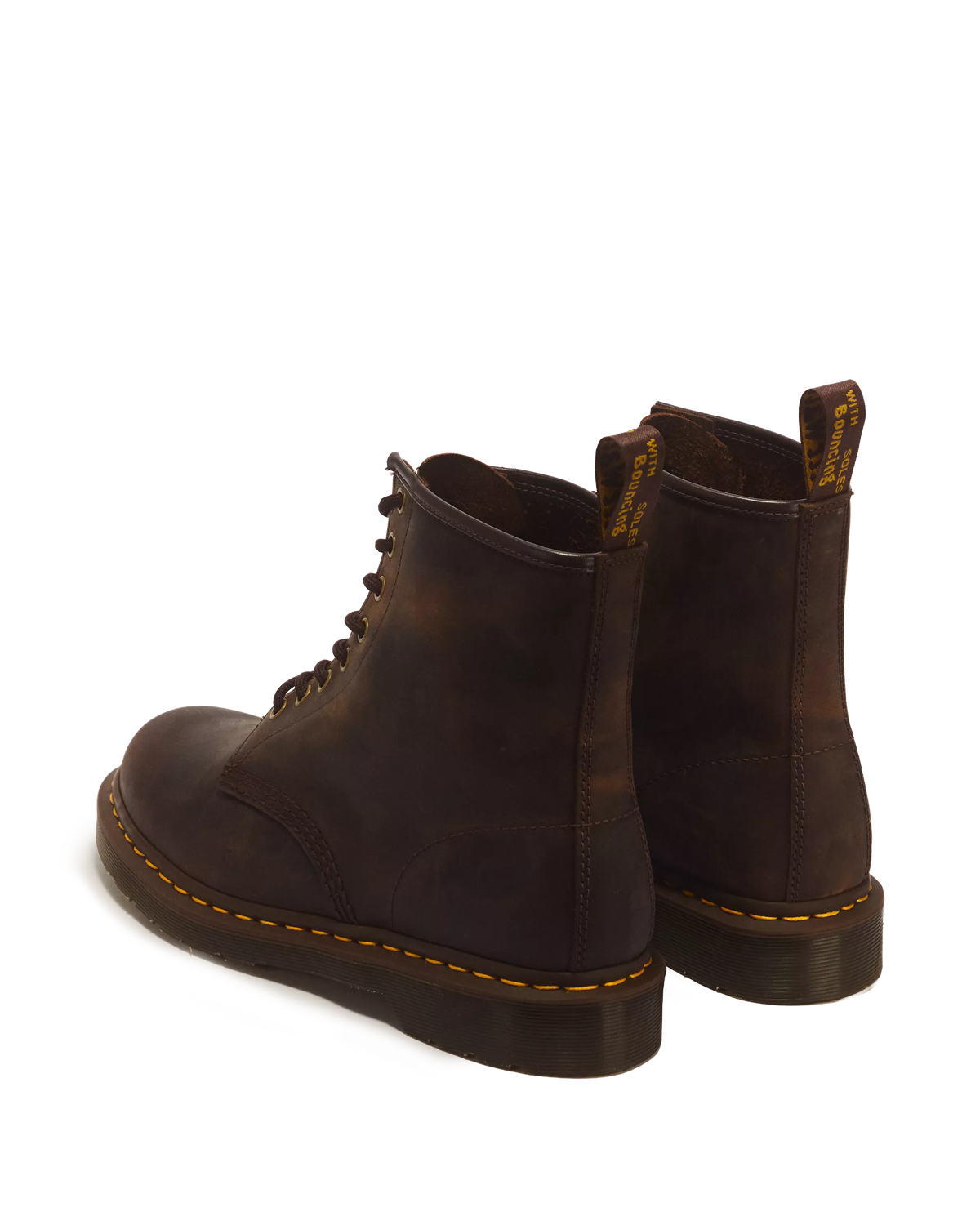DR. MARTENS - Bottines 1460 - Crazy Horse - Marron foncé