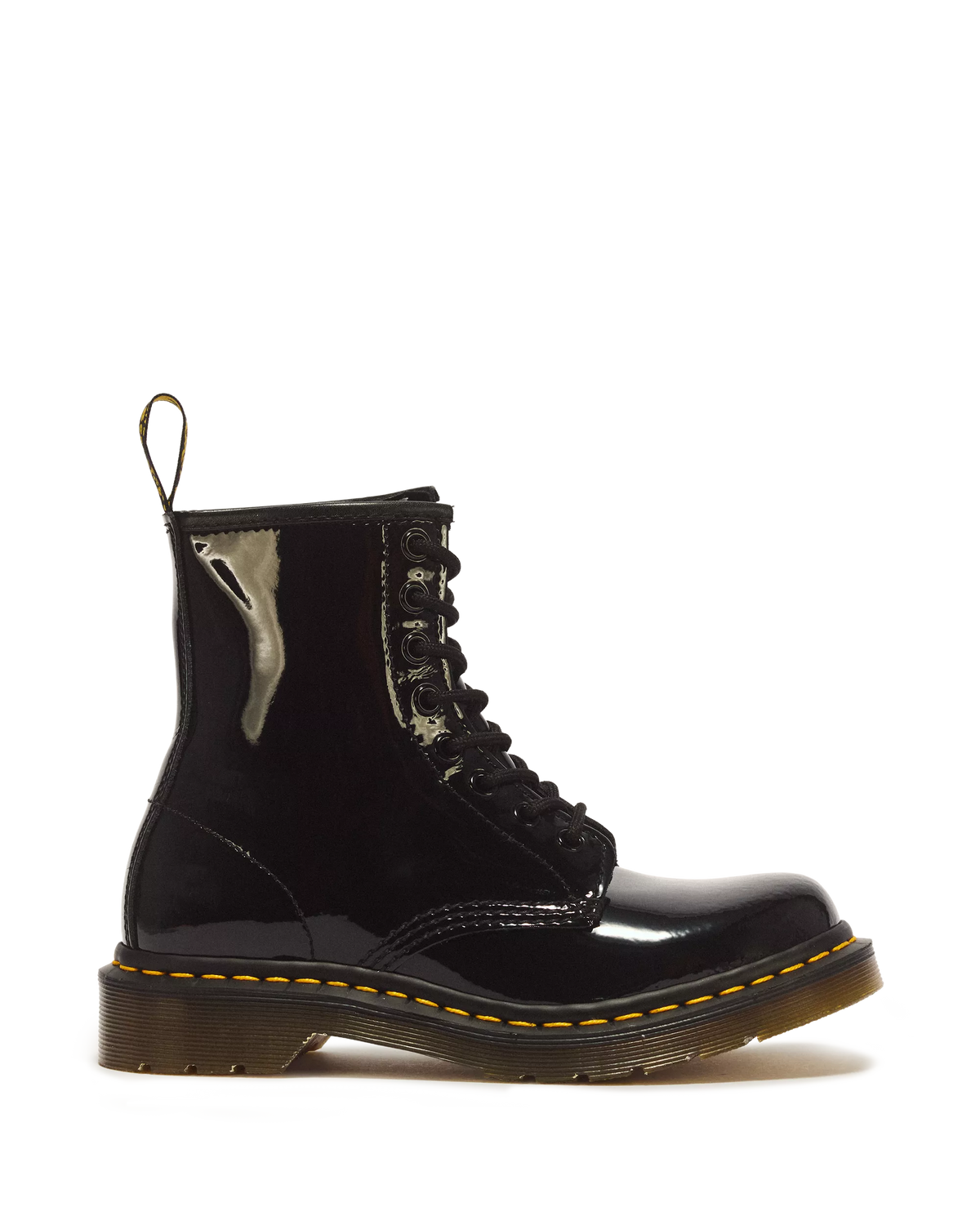 DR. MARTENS - Bottines 1460 vernies FLUO - Noir