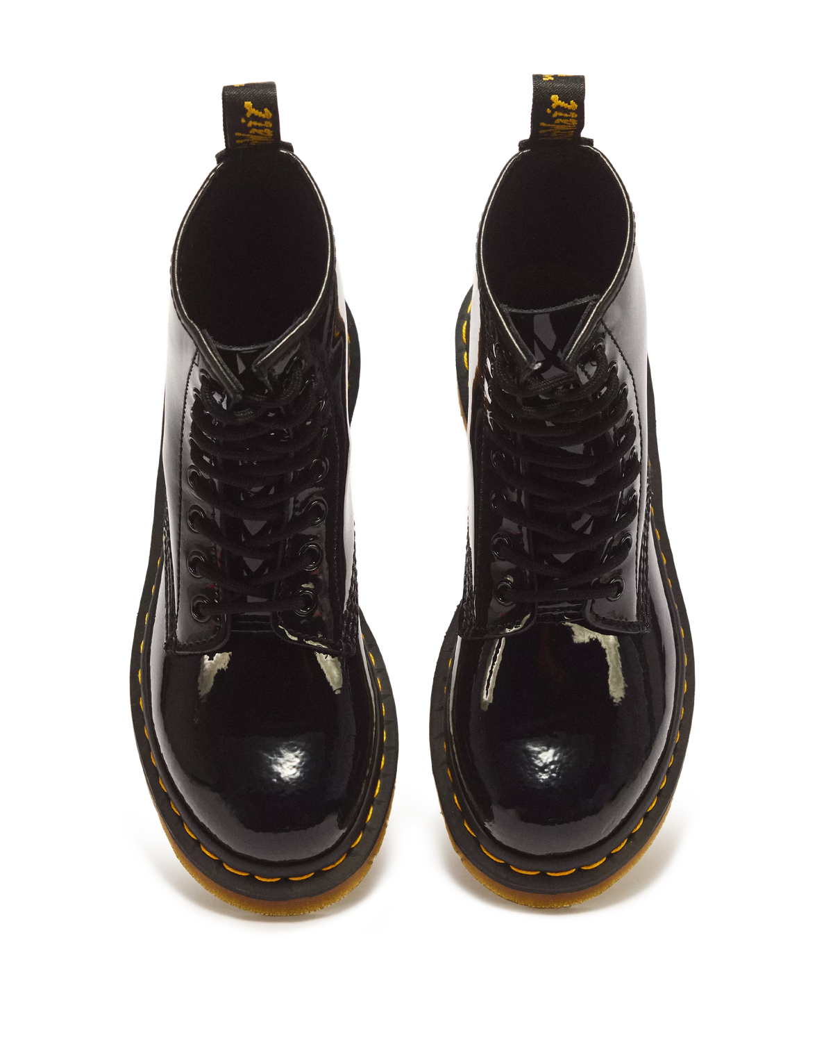 DR. MARTENS - Bottines 1460 vernies FLUO - Noir