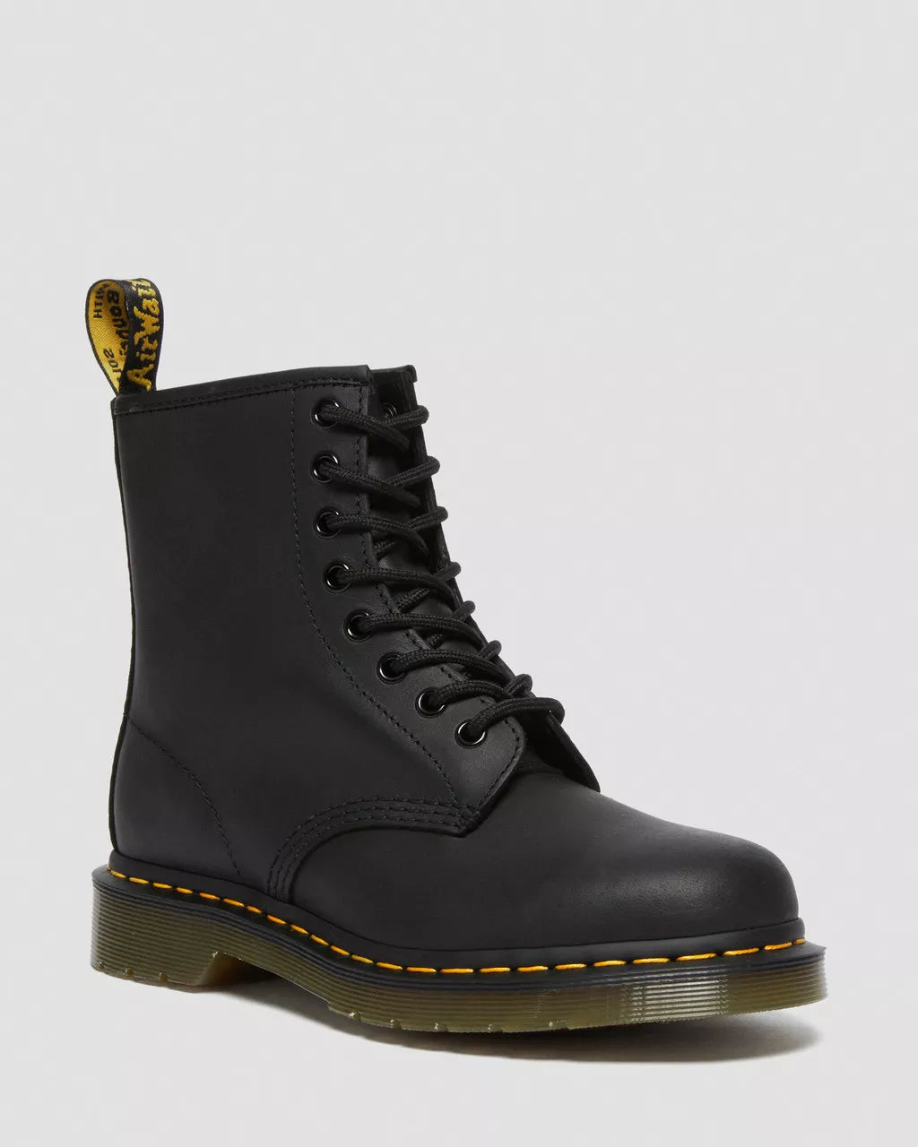 DR. MARTENS - Bottines 1460 GREASY - Noir