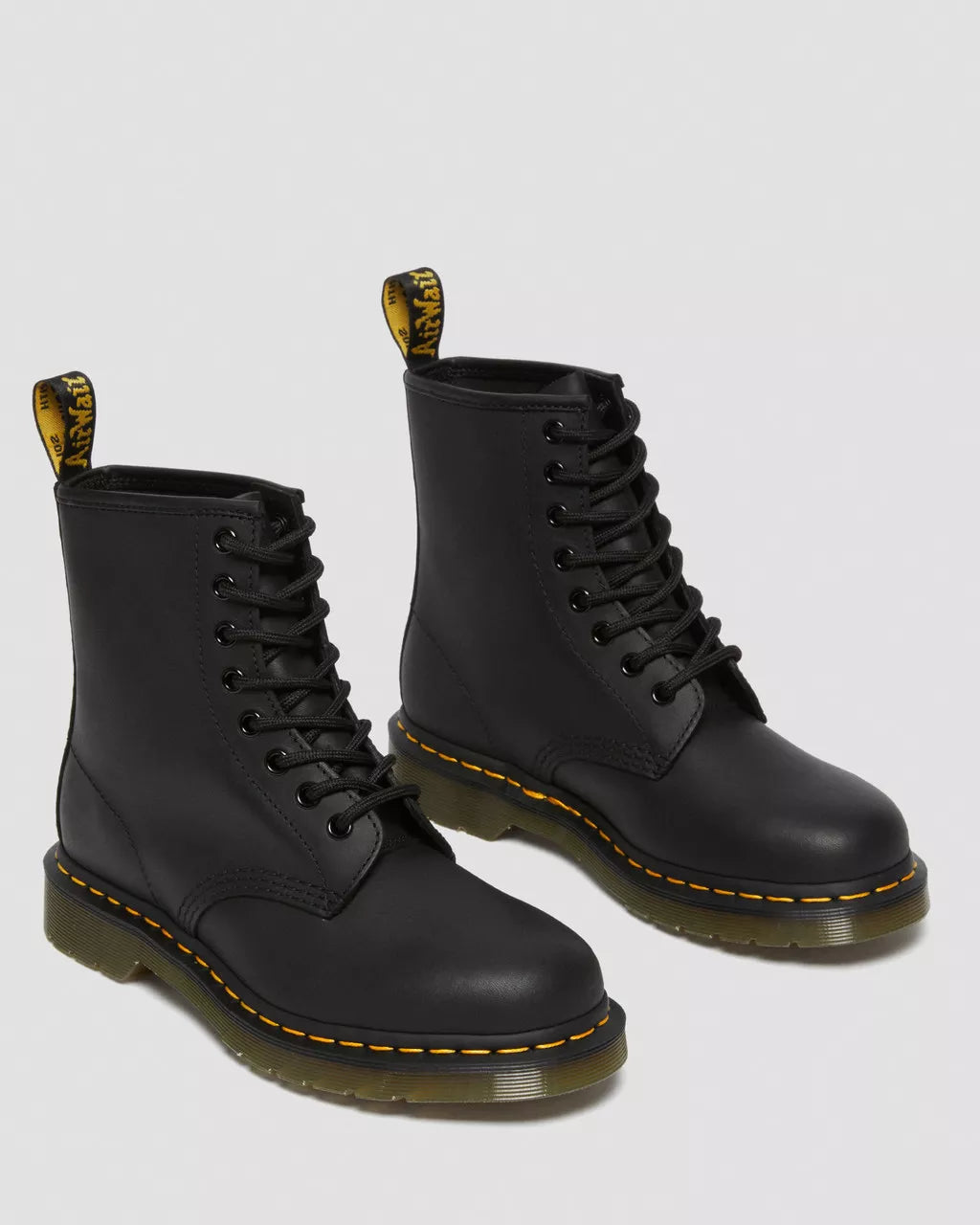 DR. MARTENS - Bottines 1460 GREASY - Noir