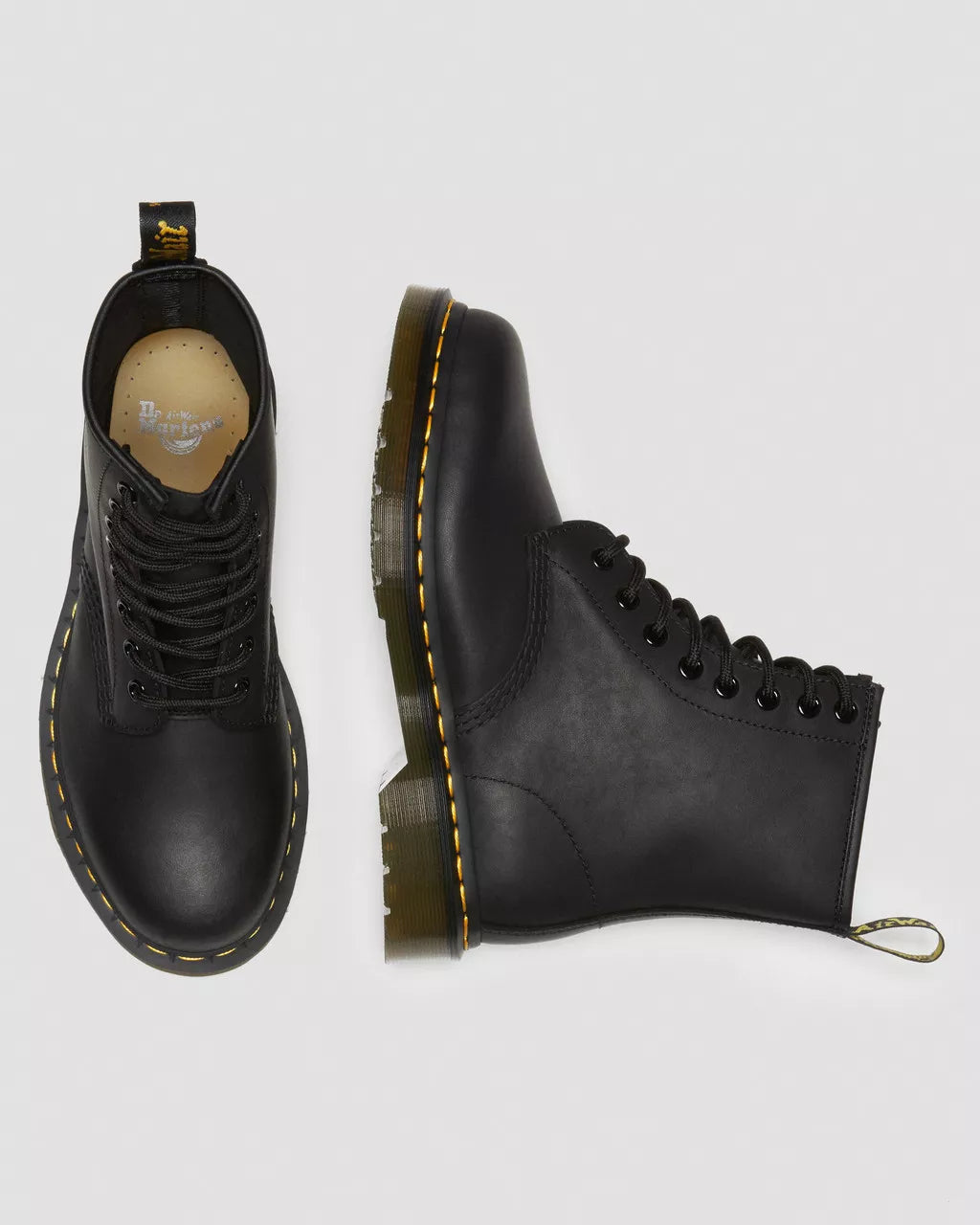 DR. MARTENS - Bottines 1460 GREASY - Noir