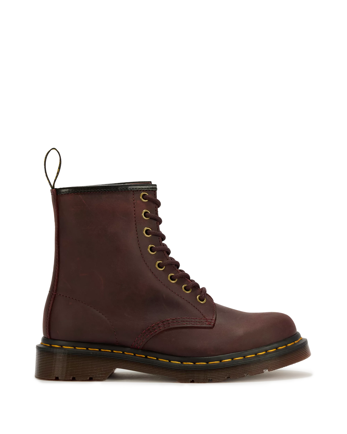 DR. MARTENS - Bottines 1460 - Crazy Horse - Cherry red