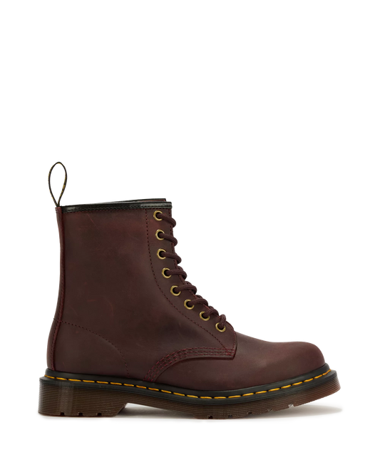 DR. MARTENS - Bottines 1460 - Crazy Horse - Cherry red