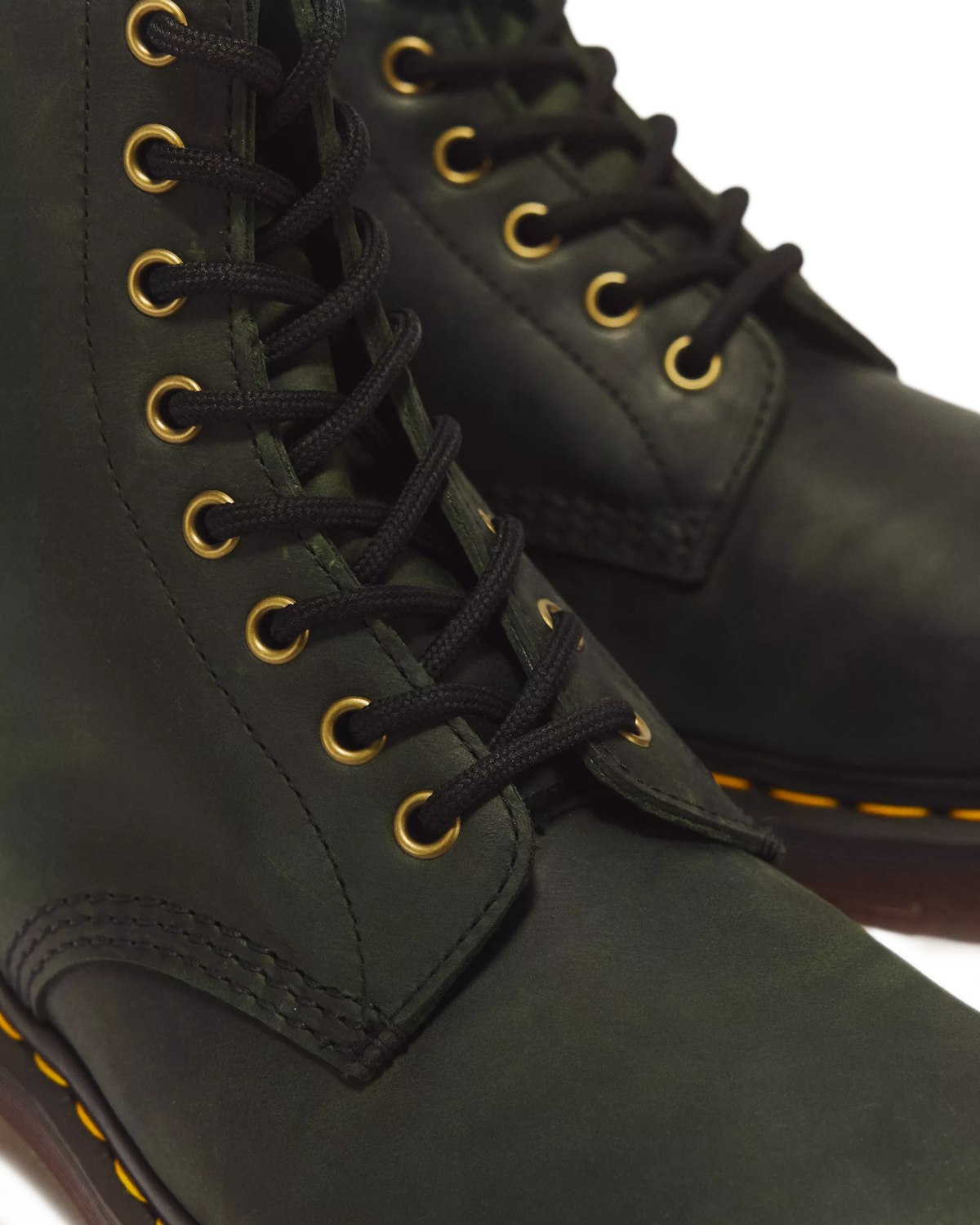DR. MARTENS - Bottines 1460 - Crazy Horse - Green