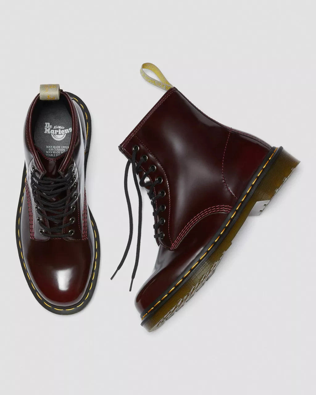 DR. MARTENS - Bottines 1460 Z VEGAN - Rouge cerise