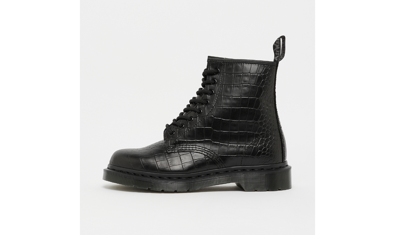 DR. MARTENS - Bottines 1460 Croco Mono - Noir