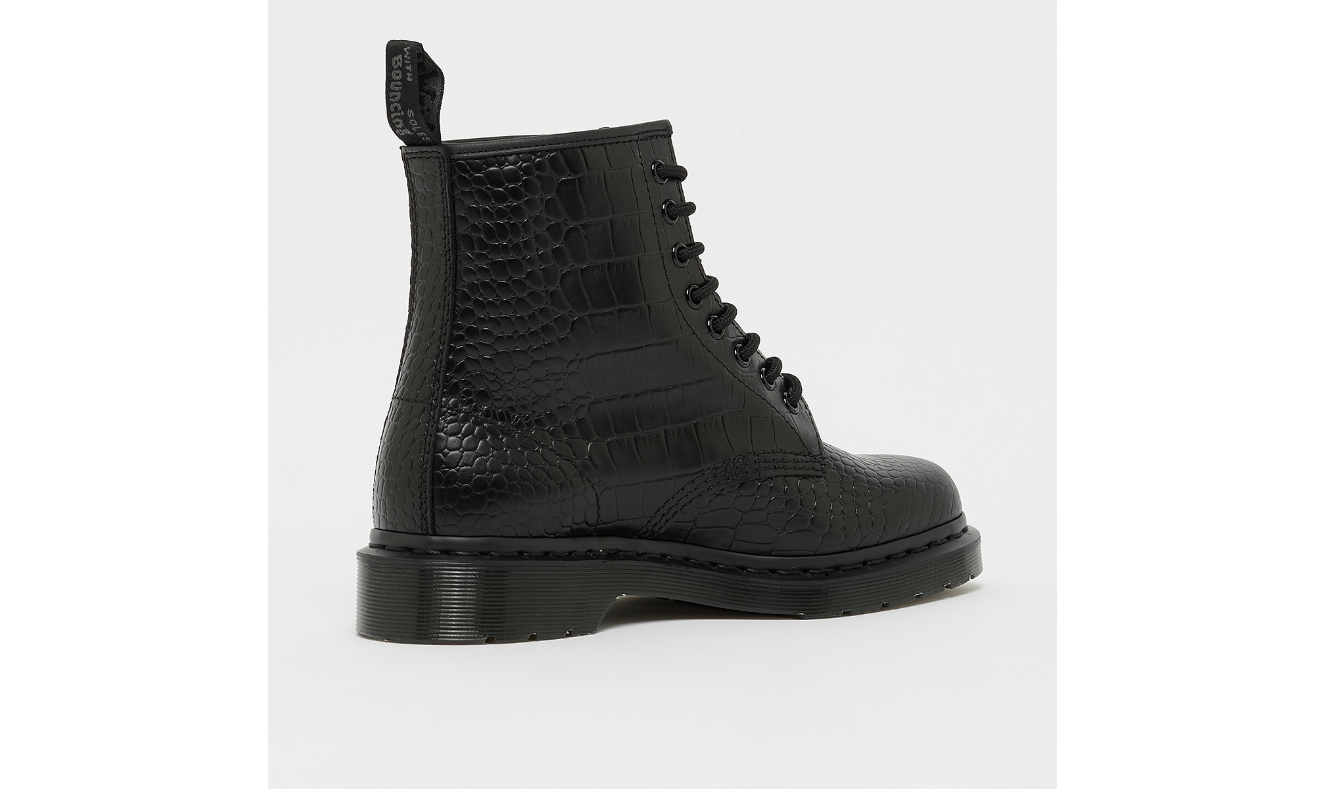 DR. MARTENS - Bottines 1460 Croco Mono - Noir