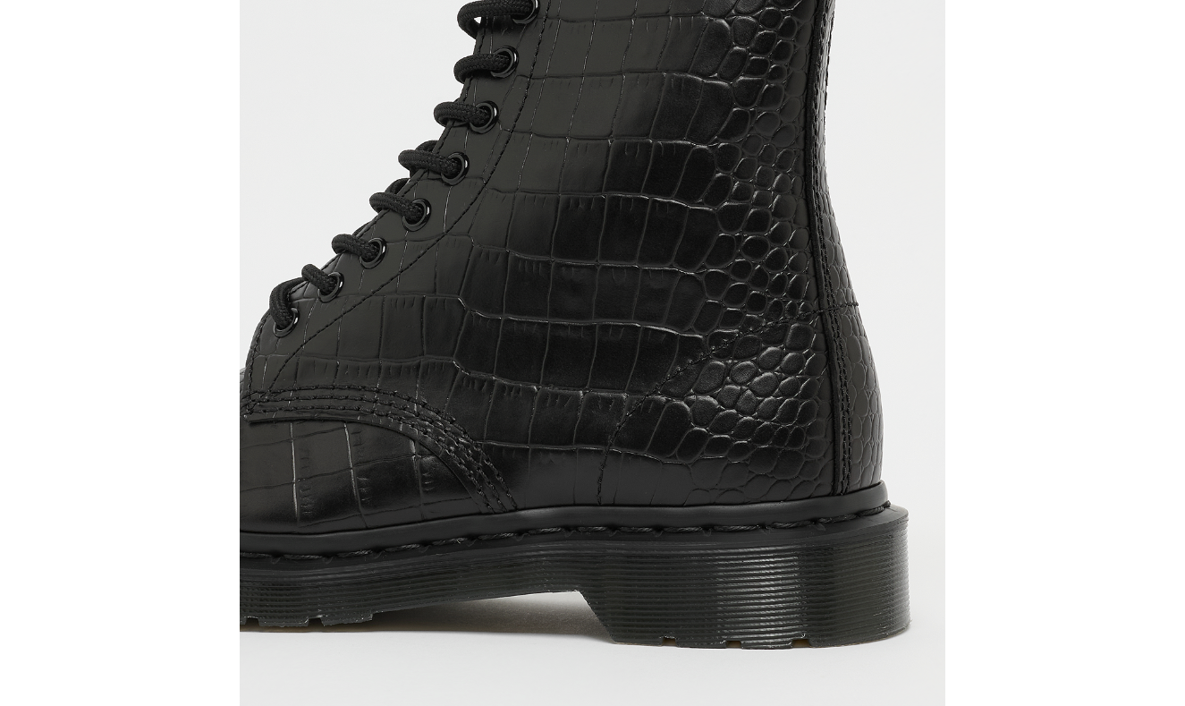 DR. MARTENS - Bottines 1460 Croco Mono - Noir